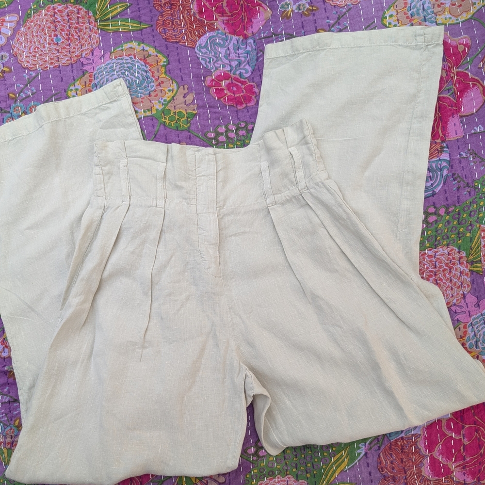 Light Gray Wide-Leg Pants